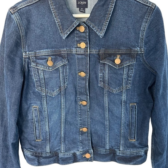 J.CREW BUTTON UP DENIM JEAN JACKET SIZE S - Picture 4 of 16